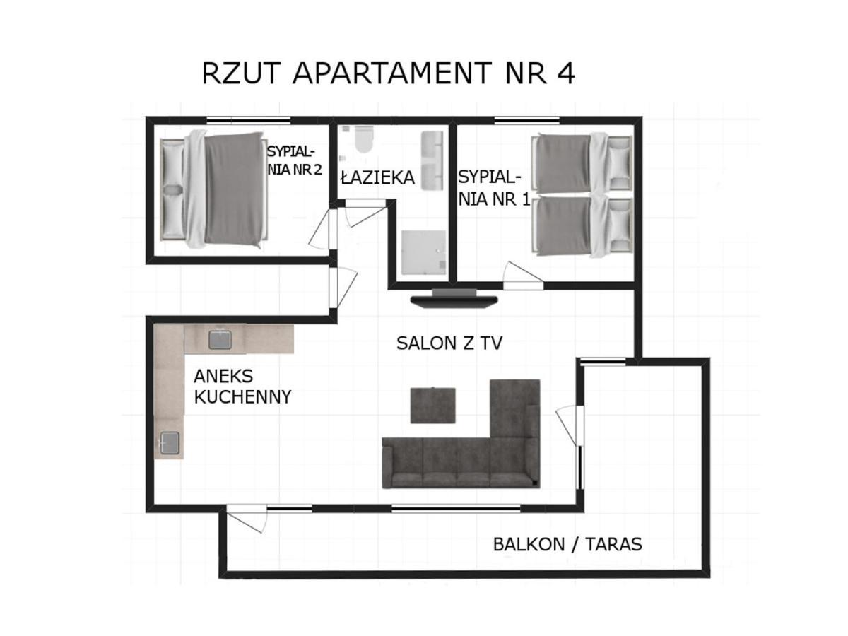 Apartament Nr 4 U Miska Z Dwoma Sypialniami ซาโกปาเน ภายนอก รูปภาพ